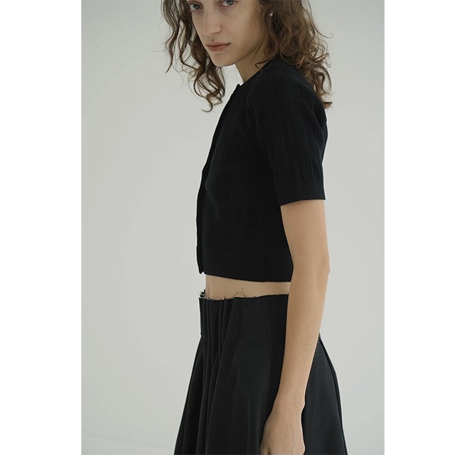 CLANE / ����� W FACE RIB KNIT CARDIGA