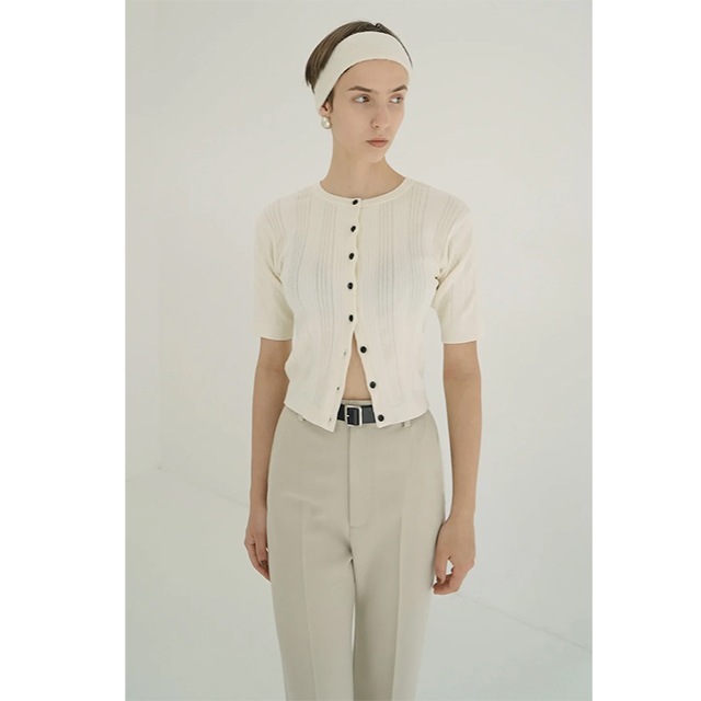 CLANE / ����� W FACE RIB KNIT CARDIGA