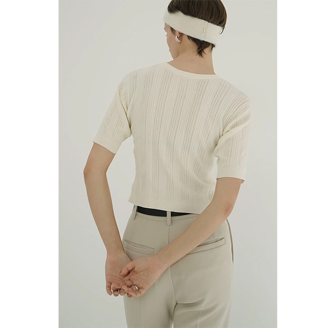 CLANE / ����� W FACE RIB KNIT CARDIGA