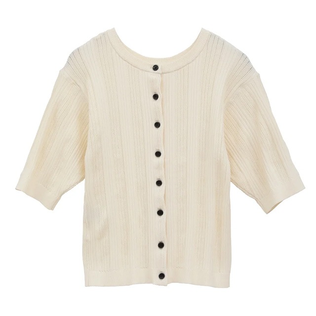 CLANE / ����� W FACE RIB KNIT CARDIGA