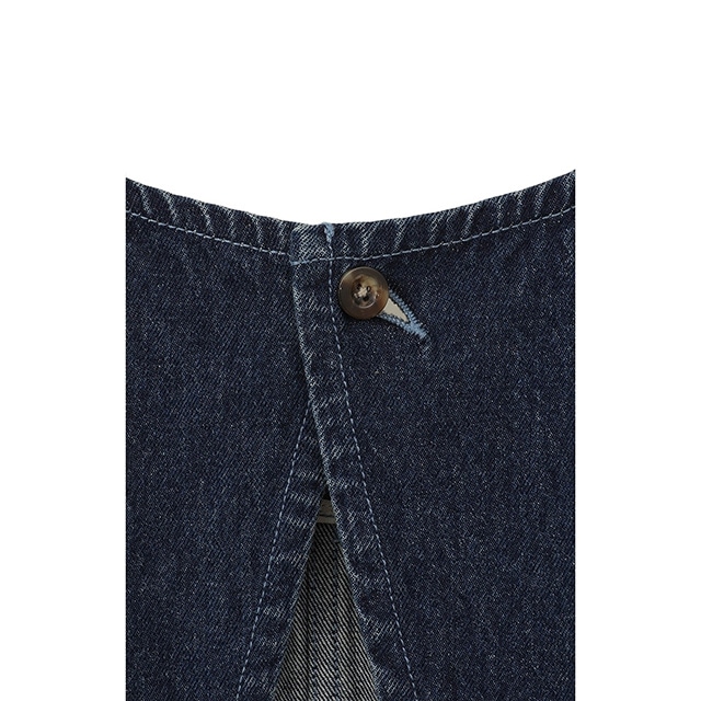 【CLANE】正規品 / BACK OPEN DENIM ALL IN ONE CLANE - バック オープン デニム オールインワン - BACK OPEN