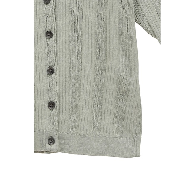 CLANE / ����� W FACE RIB KNIT CARDIGA