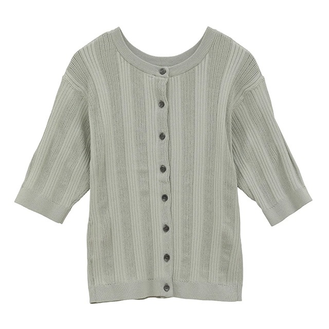 CLANE / ����� W FACE RIB KNIT CARDIGA