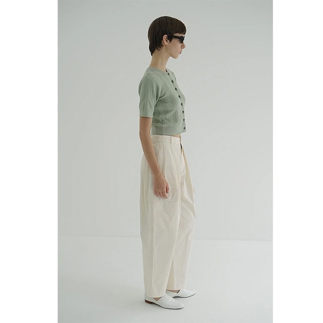 CLANE / ����� W FACE RIB KNIT CARDIGA
