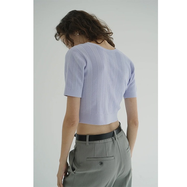CLANE / ����� W FACE RIB KNIT CARDIGA