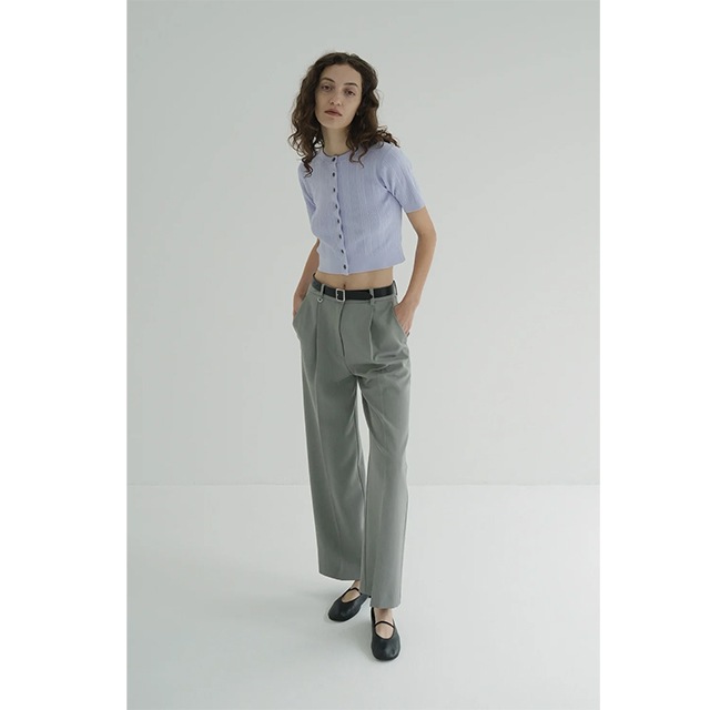 CLANE / ����� W FACE RIB KNIT CARDIGA