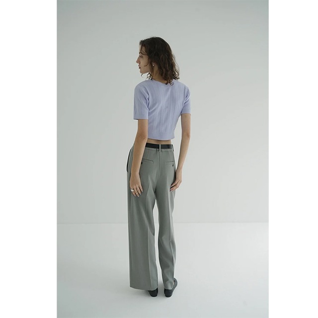 CLANE / ����� W FACE RIB KNIT CARDIGA