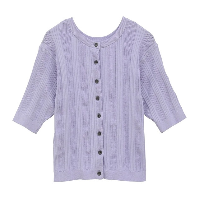CLANE / ����� W FACE RIB KNIT CARDIGA