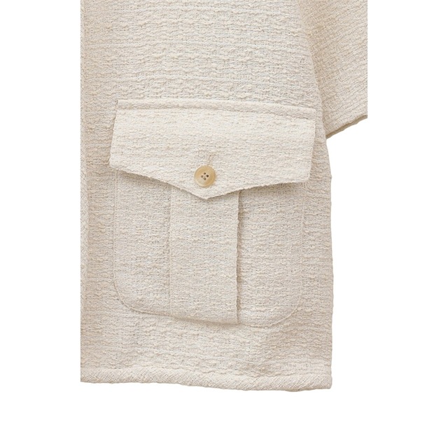 CLANE / ����� HALF SLEEVE TWEED JACKET