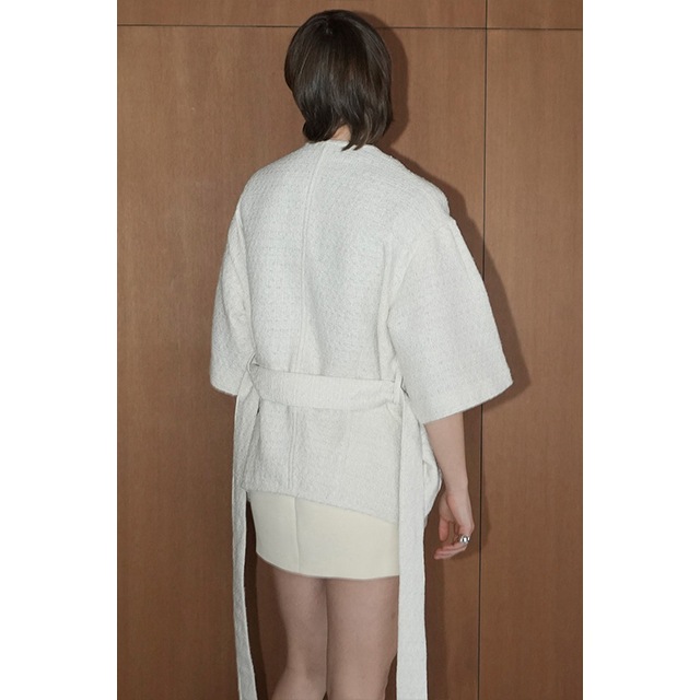 CLANE / ����� HALF SLEEVE TWEED JACKET