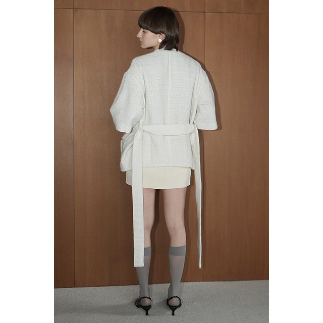 CLANE / ����� HALF SLEEVE TWEED JACKET