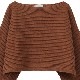 CLANE / ����� BOAT NECK SHORT KNIT TOPS