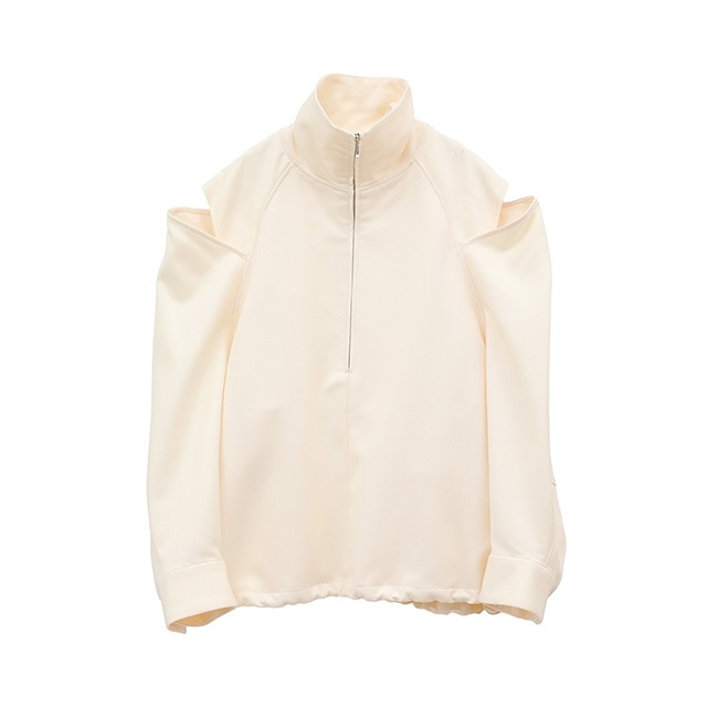 CLANE /  2WAY OFF SHOULDER MODE JERSEY TOPS