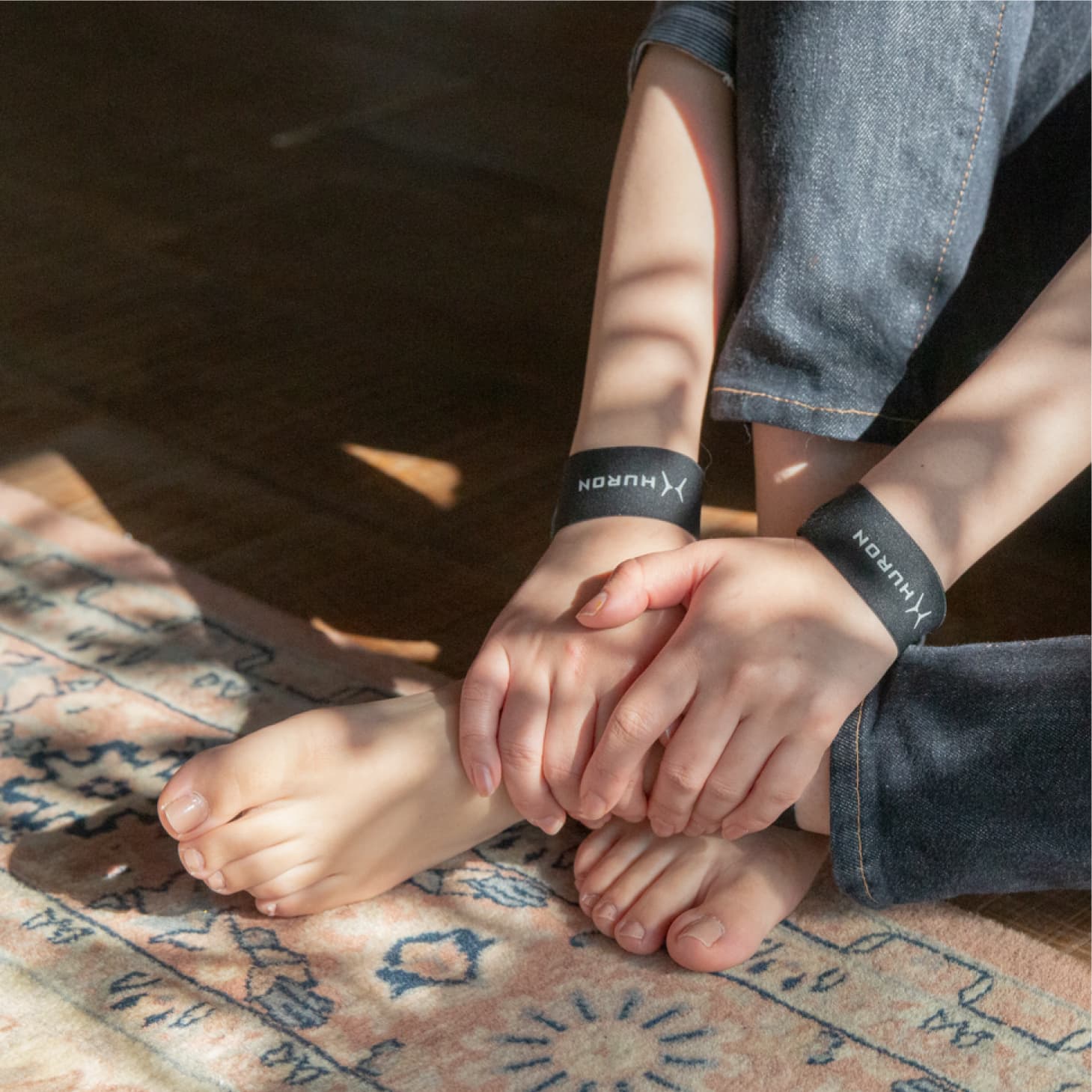 HURON リカバリーバンド リストバンド 2本セット 睡眠 安眠グッズ 快眠