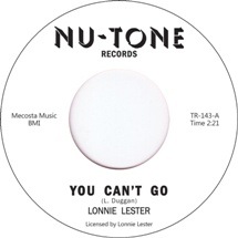 Lonnie Lester / You Can't Go