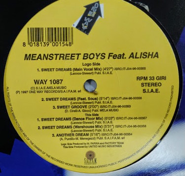 Meanstreet Boys Featuring Alisha / Sweet Dreams