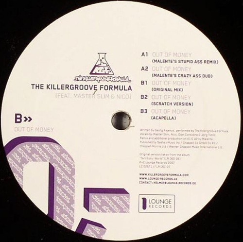 The Killergroove Formula Feat. Master Slim & Nico / Out Of Money