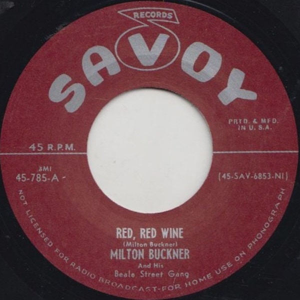Milton Buckner / Red Red Wine /? Boogie Grunt 50's60's ／Oldies／R&R