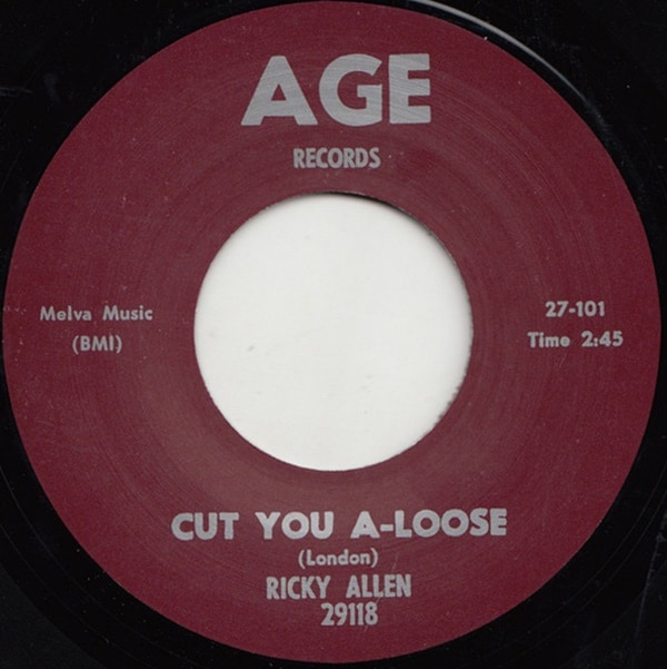 Ricky Allen /Junior Wells / Cut You Loose / Cha Cha Cha In Blue