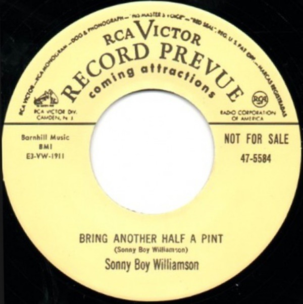 Sonny Boy Williamson /Sq. Walton / Bring Another Half A Pint/ Bad Hangover