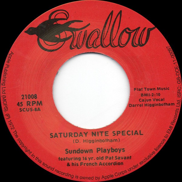 Sundown Playboys / Saturday Night Special/Valse De Soleil��.