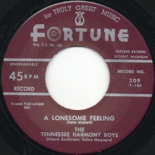 The Tennesee Harmony Boys / I��m A Millionaire/ A Lonesome Feeling
