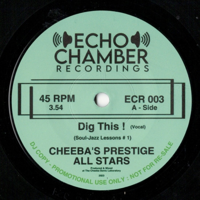 Cheeba��s Prestige All Stars / Dig This !(Soul-Jazz Lessons # 1)