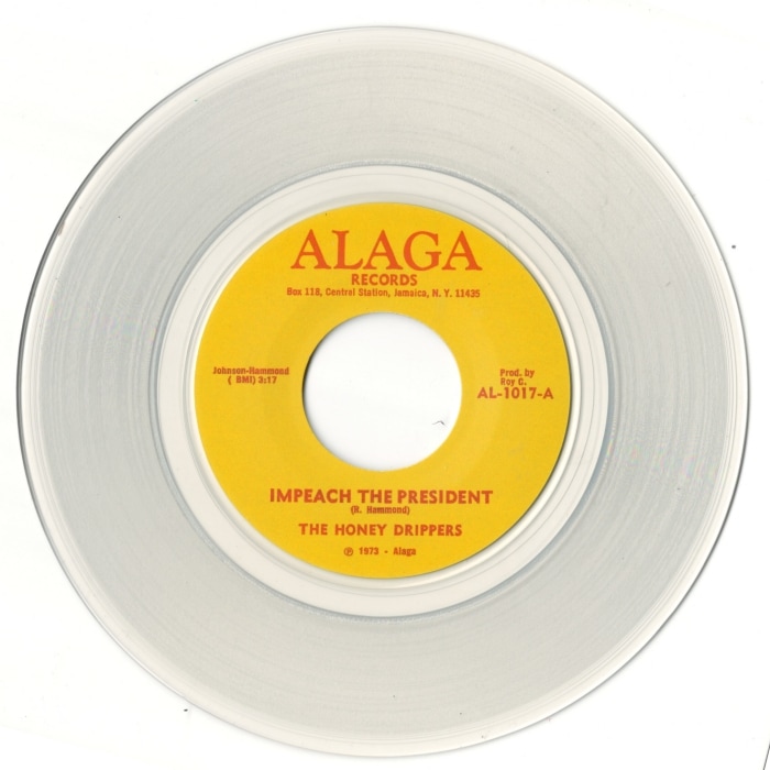 The Honey Drippers / Impeach The President / Roy Cs Theme (Clear)