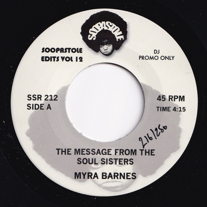 Myra Barnes / Barbara & Gwen / The Message From The Soul Sisters /Right On( Dj Soopasoul Edit )