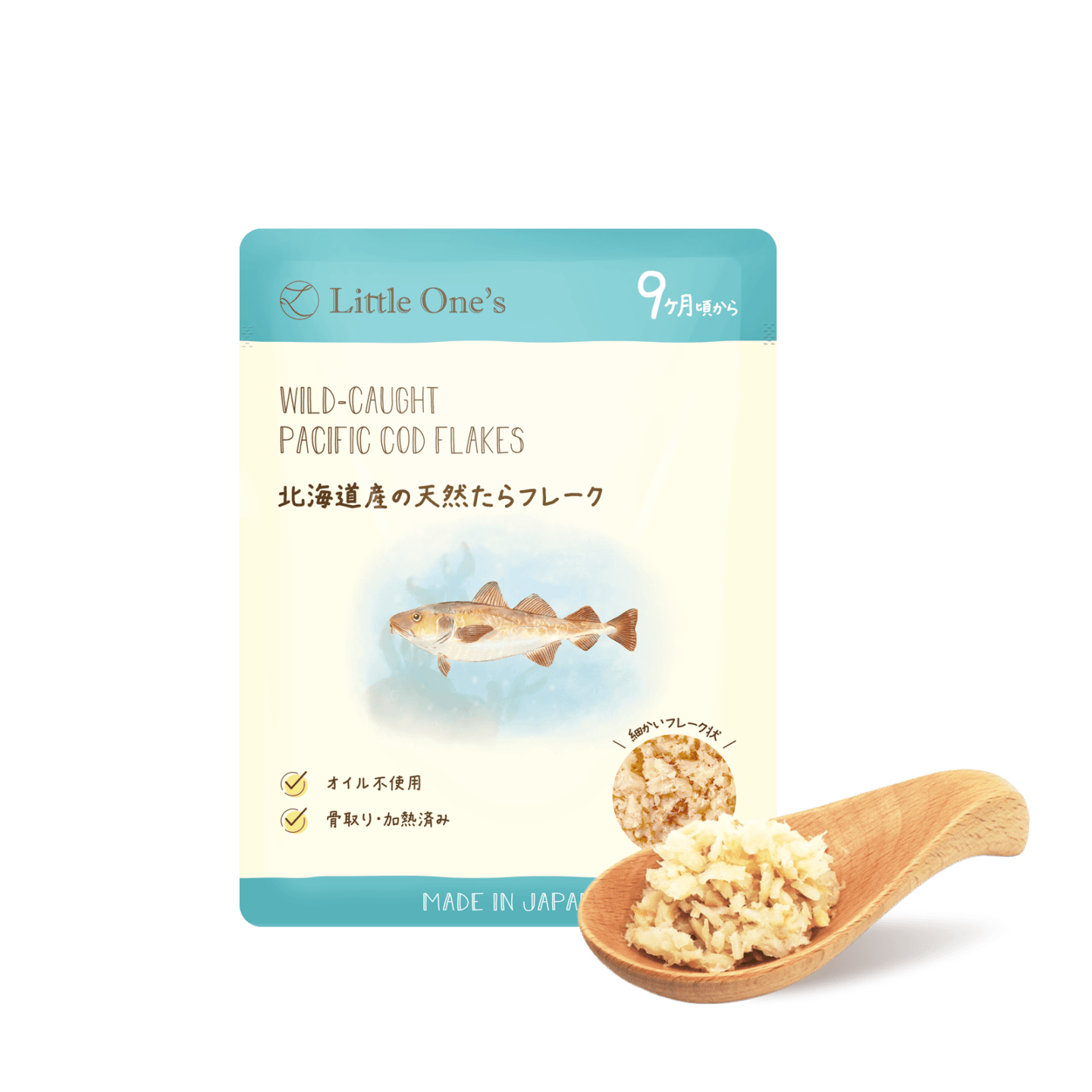 北海道産の天然たらフレーク
