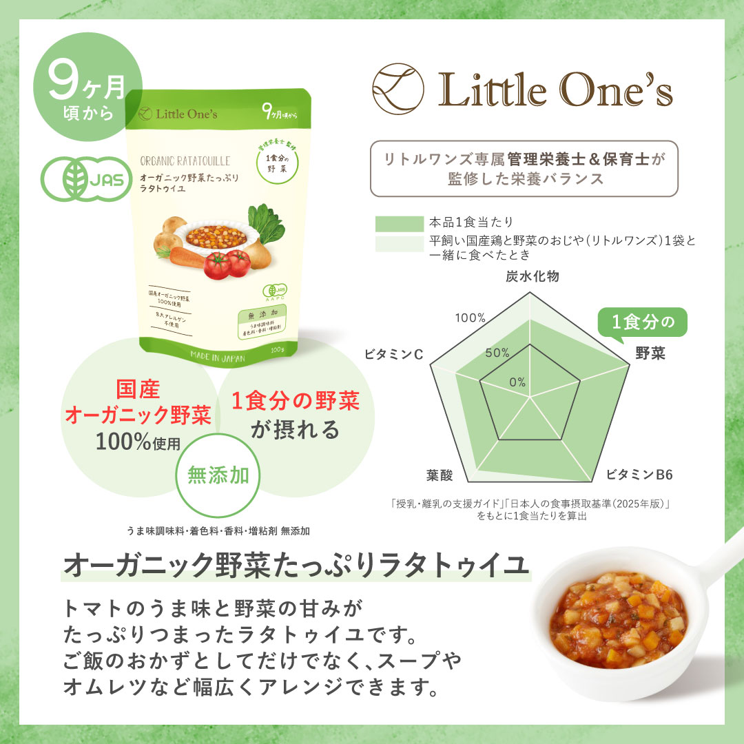 オーガニック野菜たっぷりラタトゥイユ(9ヶ月頃から)