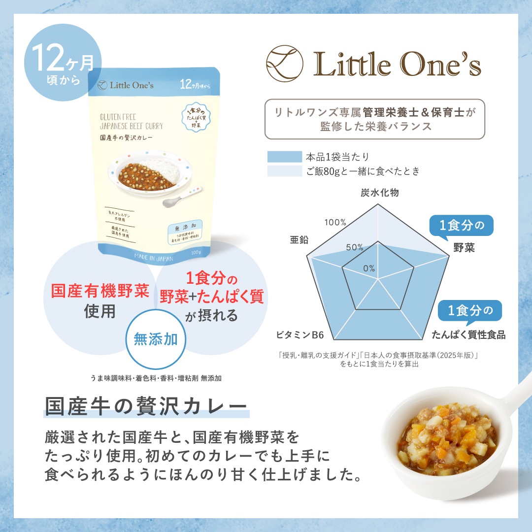 国産牛の贅沢カレー(12ヶ月頃から)