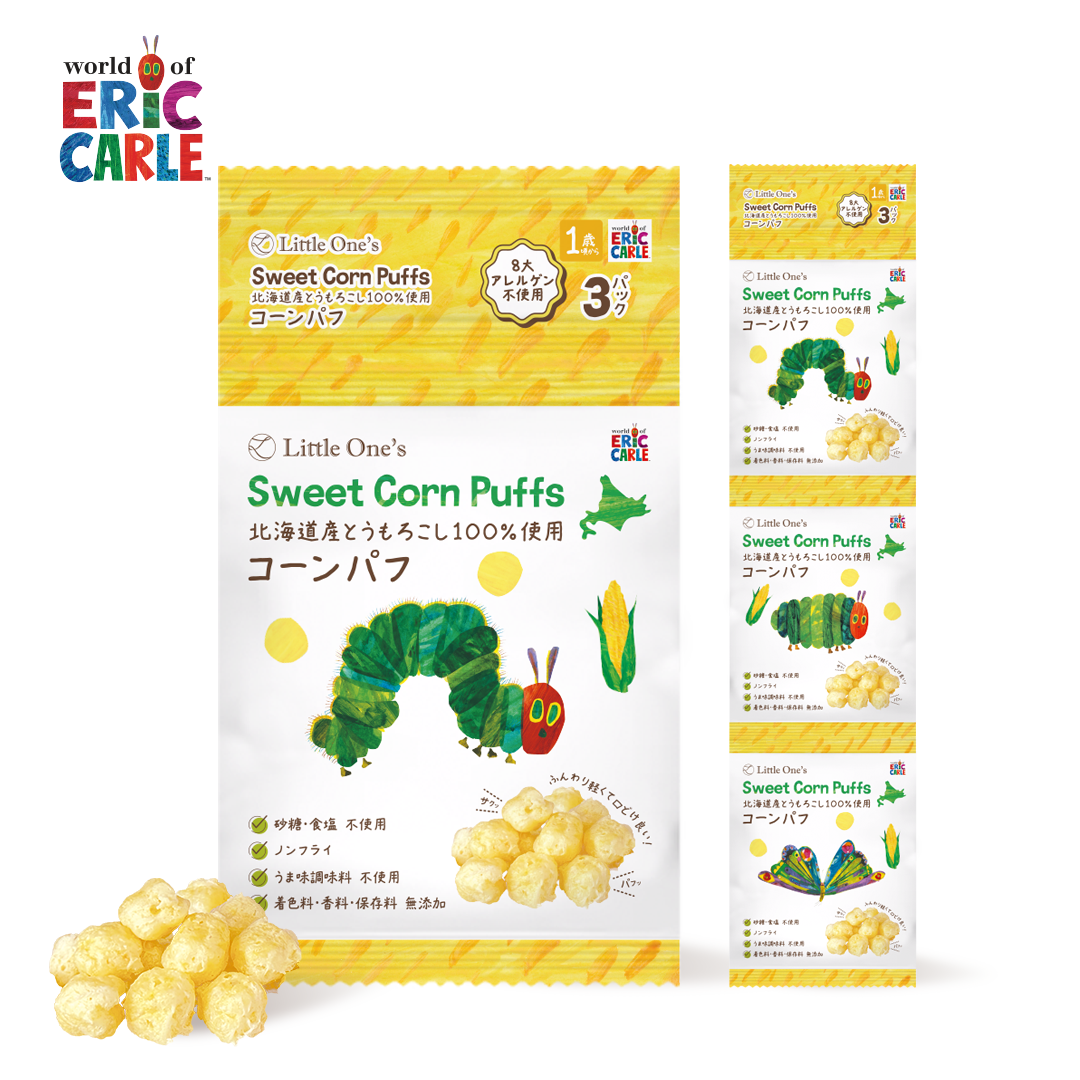 北海道産とうもろこし100%使用 コーンパフ 3連(1歳頃から）