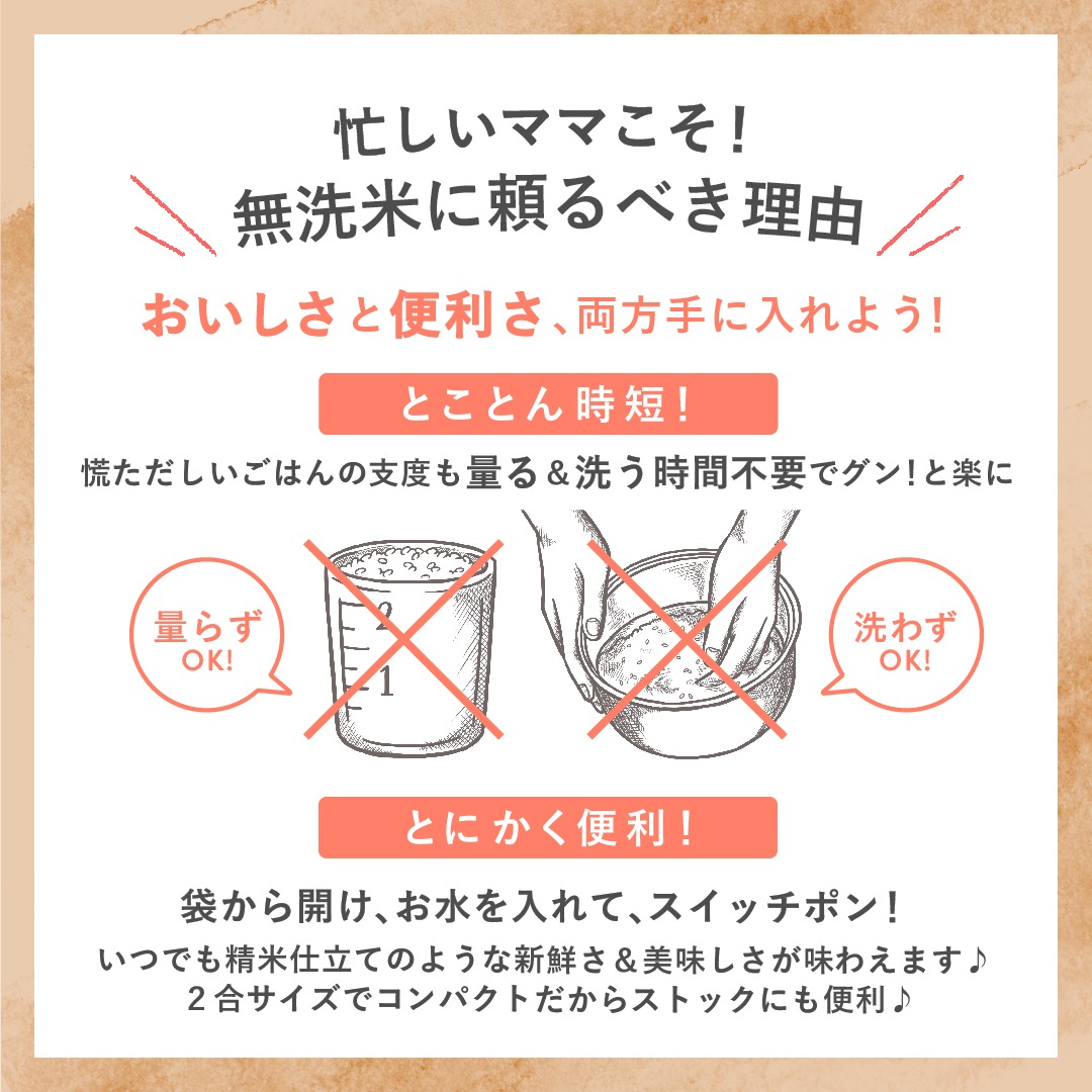 有機栽培米 新潟県産コシヒカリ《無洗米》 2合(300g)