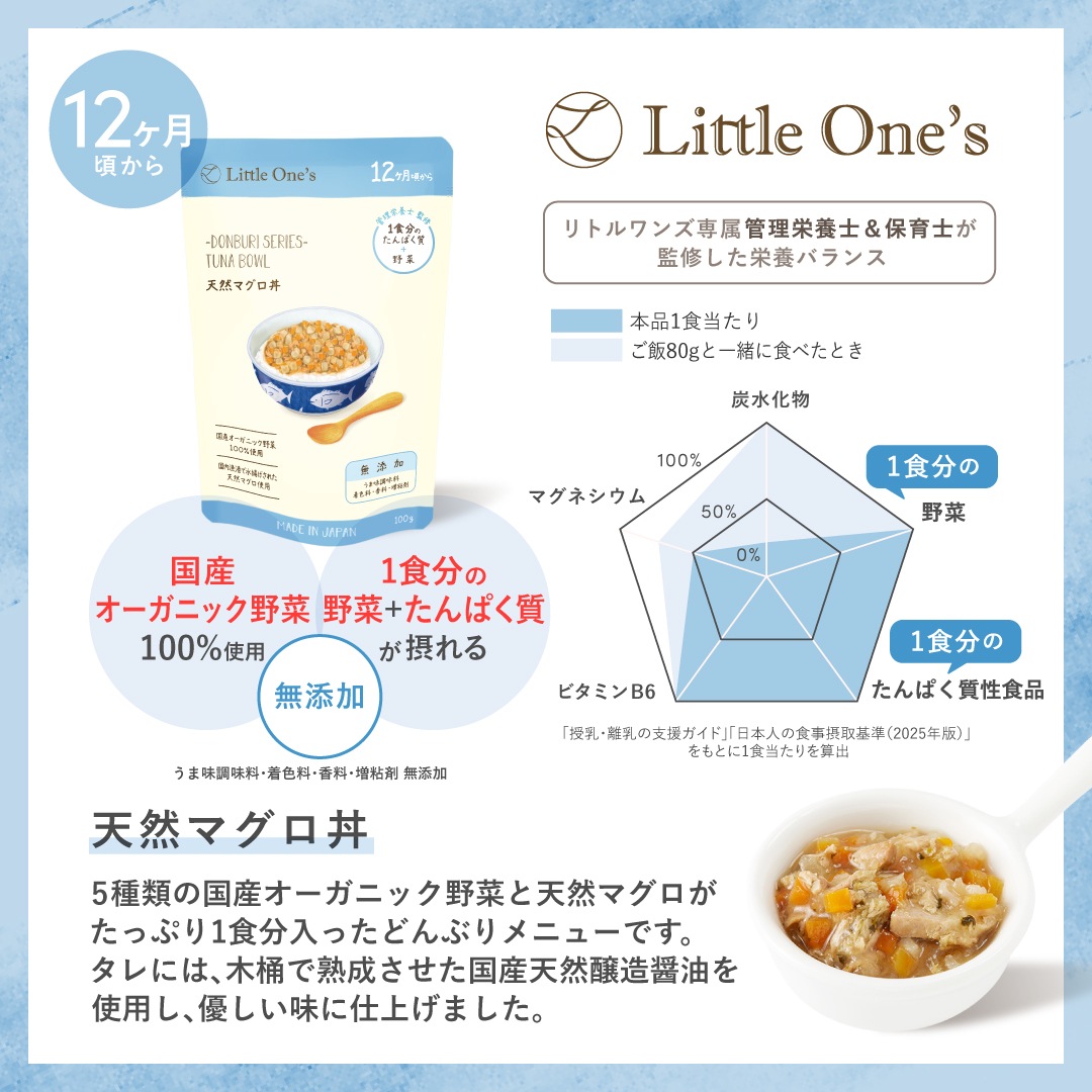天然マグロ丼(12ヶ月頃から)