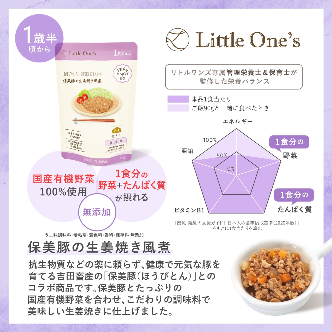 保美豚の生姜焼き風煮(1歳半頃から)