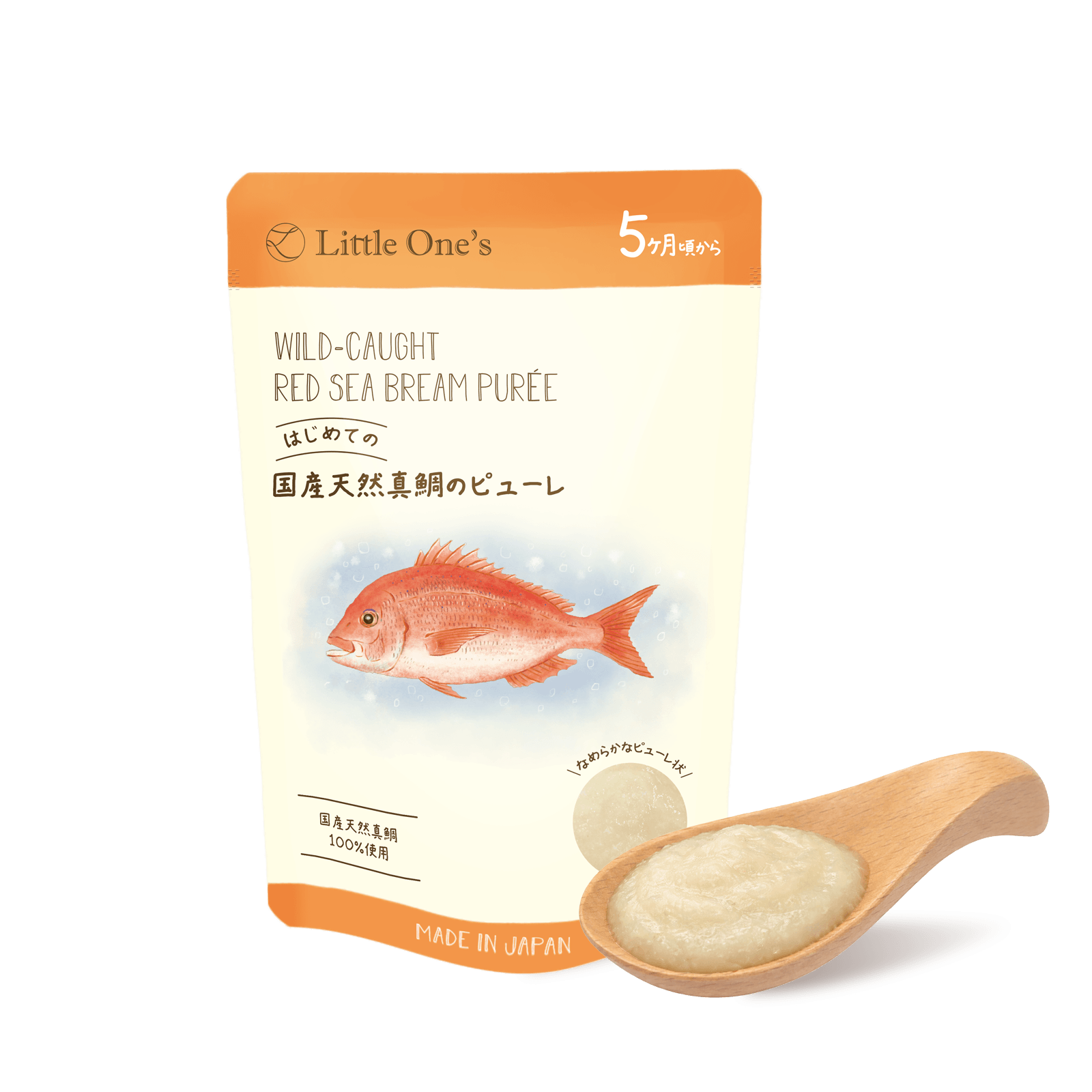 はじめての国産天然真鯛のピューレ