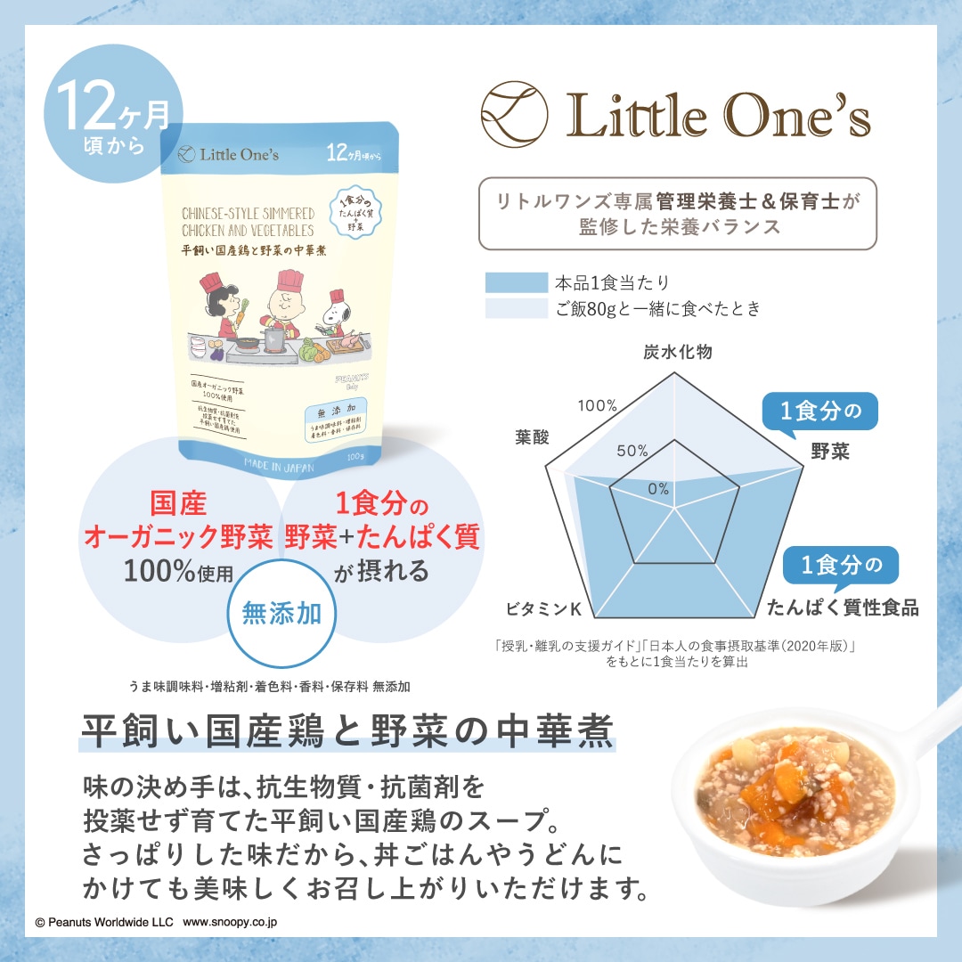 平飼い国産鶏と野菜の中華煮(12ヶ月頃から)