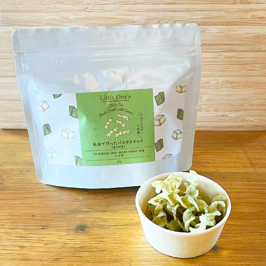 【まとめ割4個】お米で作ったパスタスナック(青のり味)