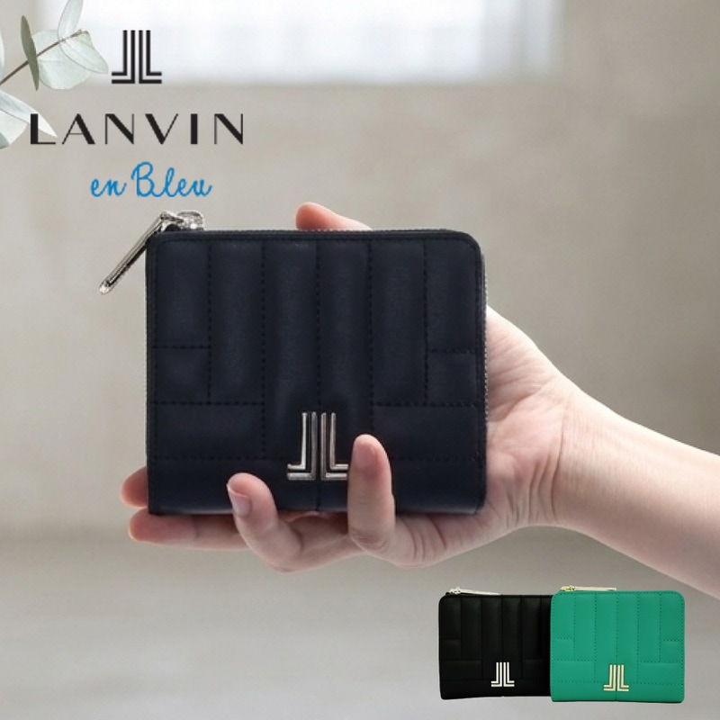 LANVIN en Bleu ランバンオンブルー 財布 折り財布 レディース 本革 牛革 ベルシー ブランド 482662