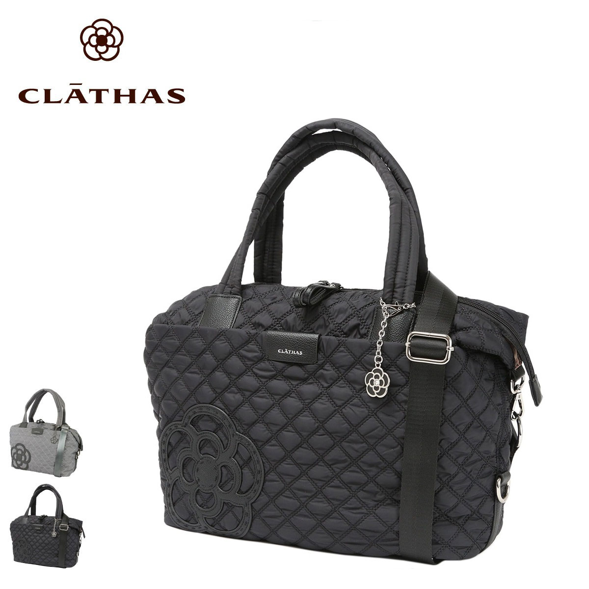 クレイサス CLATHAS バッグ 鞄 2WAYボストンバッグ ナイロン レディース カペラ ブラック 花柄 189553 正規代理店