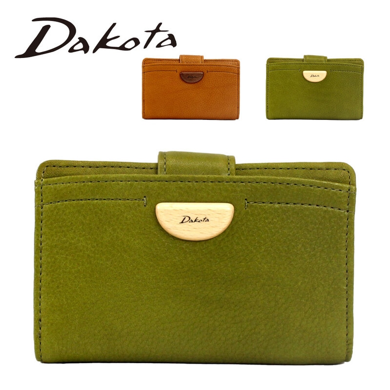 Dakota ダコタ 財布 薄型財布 折り財布 2つ折り財布 レディース ブランド アーブル BOX型小銭入れ 牛革 本革 革 国産レザー 0031360