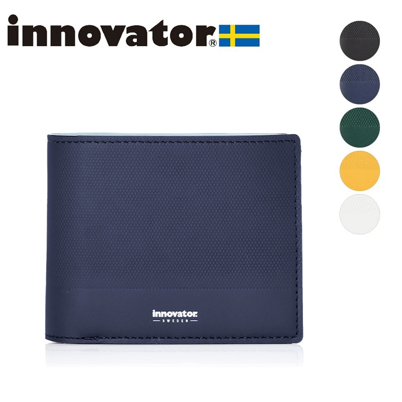 イノベーター innovator 財布 二つ折り 二つ折り財布 折り財布 エンボス 本革 レザー 牛革 イタリアンレザー 革 ブランド メンズ レディース ユニセックス INW37