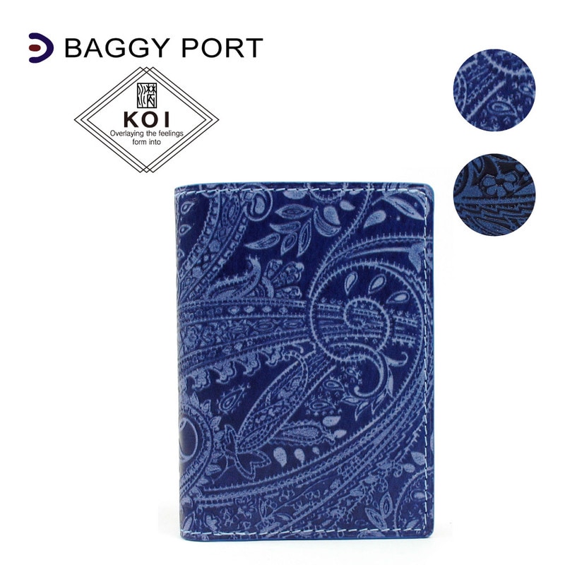 BAGGY PORT バギーポート財布 藍染 折り財布 使いやすい 大容量 ブランド L字ファスナー財布 二つ折り財布 革 日本製 メンズ レディース 姫路レザー 本革 zys196
