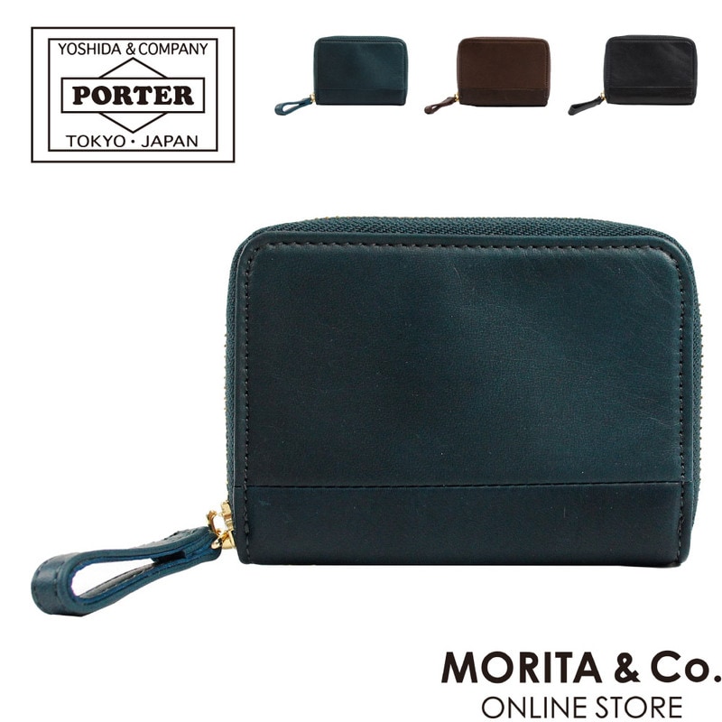 ポーター ワイズ コイン ＆ パスケース 341-01320 PORTER WISE ミニ財布 ブランド メンズ 本革 吉田カバン コンパクト