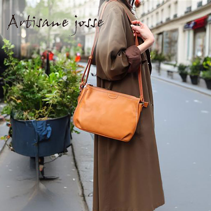ショルダーバッグ かわいい 斜めがけ 大人 本革 レディース 牛革 レザー ブランド おしゃれ 革 きれいめ 横型 Artisane josse 910-aj-1d117
