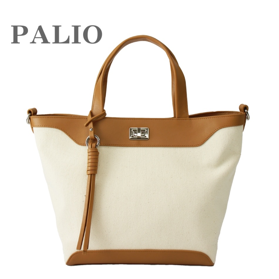 PALIO パリオ ricordo リコルド 帆布ハンドバッグ キャンバス+本革 2wayショルダー pan-005
