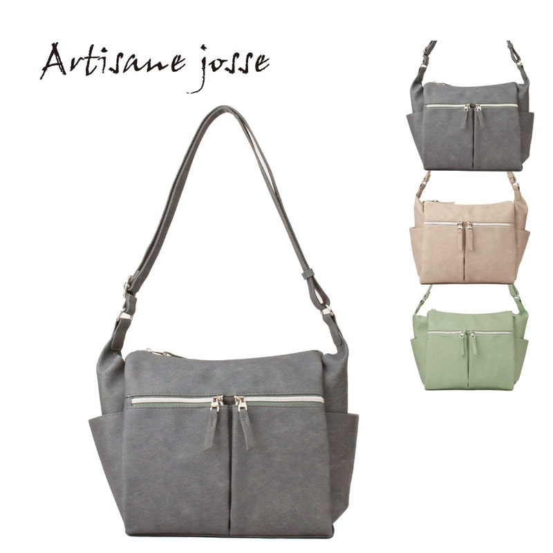 Artisane josse アルチザンヌ・ジョゼ ショルダーバッグ レディース 斜め掛け 軽量 大容量 ブランド 合皮 Poche ポッシュ 962-aj-5da001