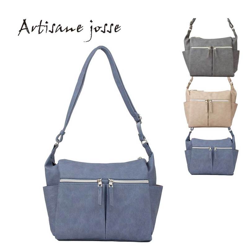 Artisane josse アルチザンヌ・ジョゼ ショルダーバッグ レディース 斜め掛け 軽量 大容量 ブランド 合皮 Poche ポッシュ 962-aj-5da001f