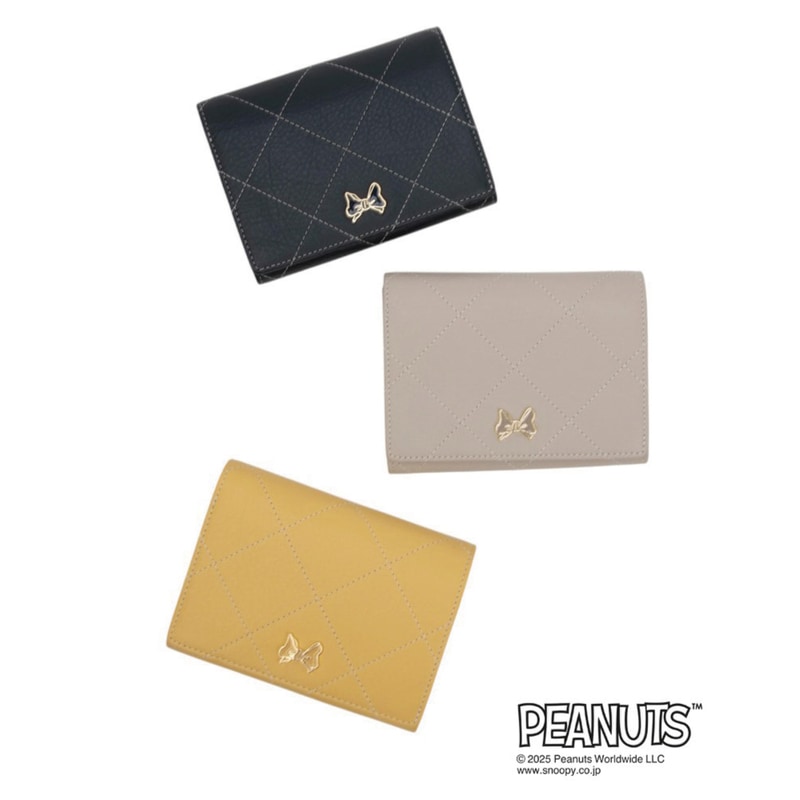 新作 スヌーピーコラボ クレイサス CLATHAS 財布 スヌーピー コラボ 二つ折り財布 牛革 レディース 大容量  PEANUTS コレクション 190511